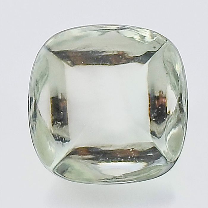 Natural Prasiolite (Green Amethyst) Cushion Shape Loose Gemstone DG200GA, 14X14x11 mm