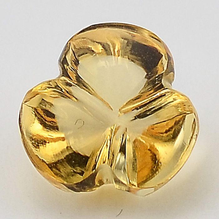 Natural Citrine Flower Shape Loose Gemstone DG204CT, 10X10x8.3 mm