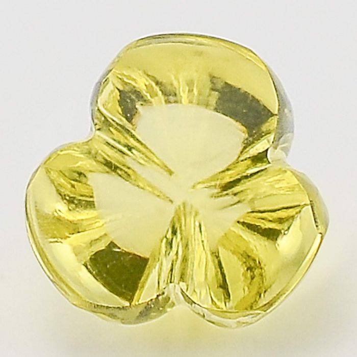 Natural Lemon Quartz Flower Shape Loose Gemstone DG204LT, 10X10x8.3 mm