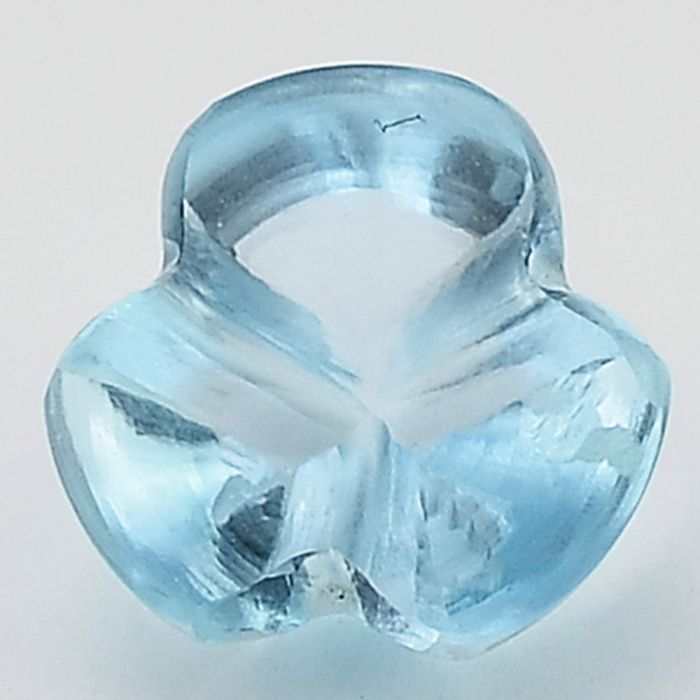 Natural Sky Blue Topaz Flower Shape Loose Gemstone DG204SY, 10X10x8.3 mm