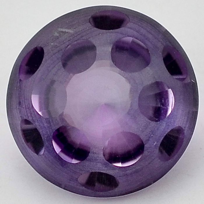 Natural Amethyst Flower Shape Loose Gemstone DG222AM, 12X12x8.7 mm