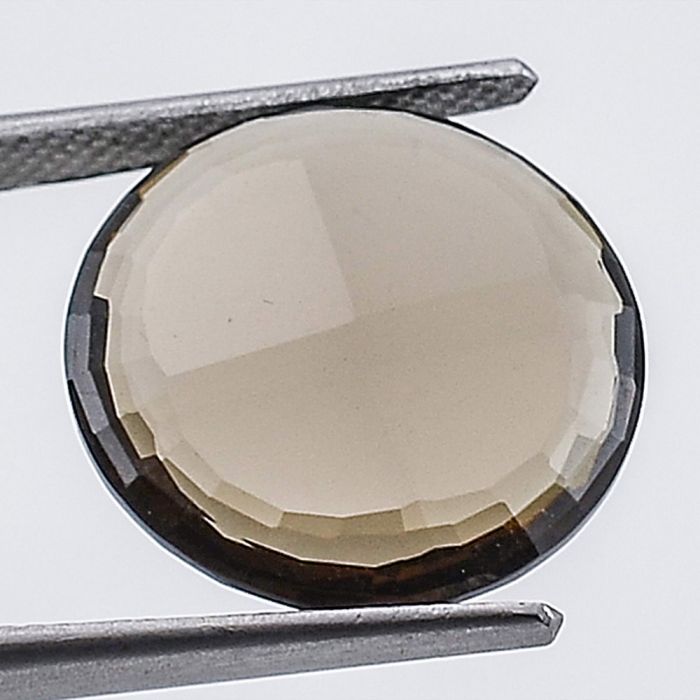 Natural Smoky Quartz Round Shape Loose Gemstone DG223ST, 16X16x4 mm