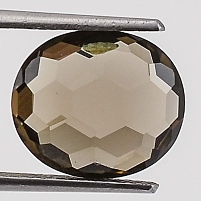 Natural Smoky Quartz Oval Shape Loose Gemstone DG232ST, 10X12x5.3 mm