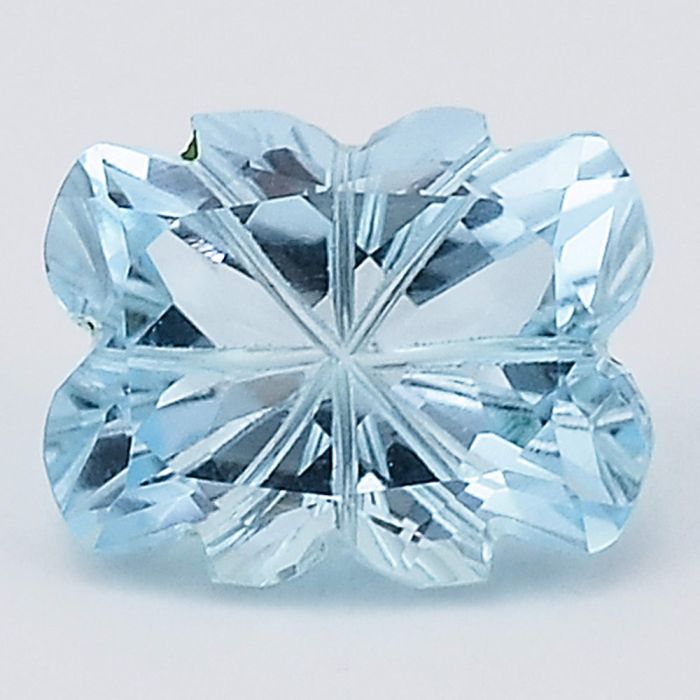 Natural Sky Blue Topaz Cushion Shape Loose Gemstone DG248SY, 10X12x6.5 mm