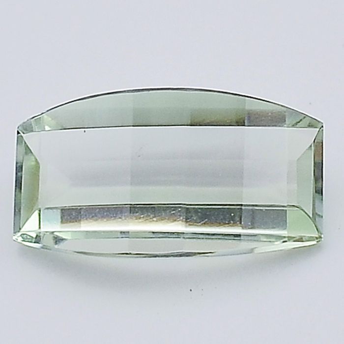 Natural Prasiolite (Green Amethyst) Barrel Shape Loose Gemstone DG278GA, 7X13x4.5 mm