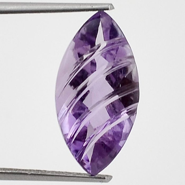 Natural Amethyst Fancy Shape Loose Gemstone DG287AM, 9X18x5.5 mm