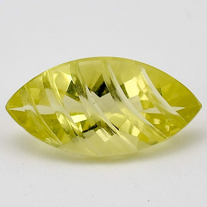 Natural Lemon Quartz Fancy Shape Loose Gemstone DG287LT, 9X18x5.5 mm