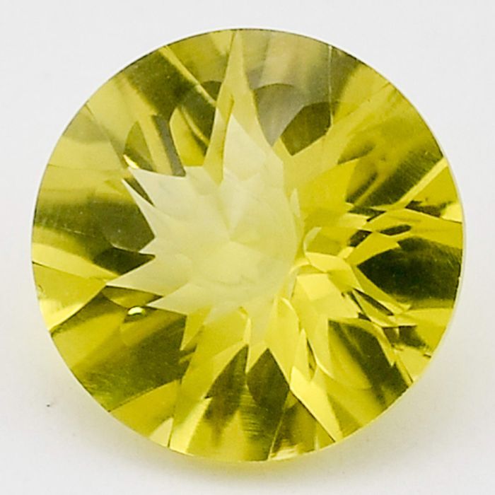 Natural Lemon Quartz Round Shape Loose Gemstone DG291LT, 12X12x8.5 mm