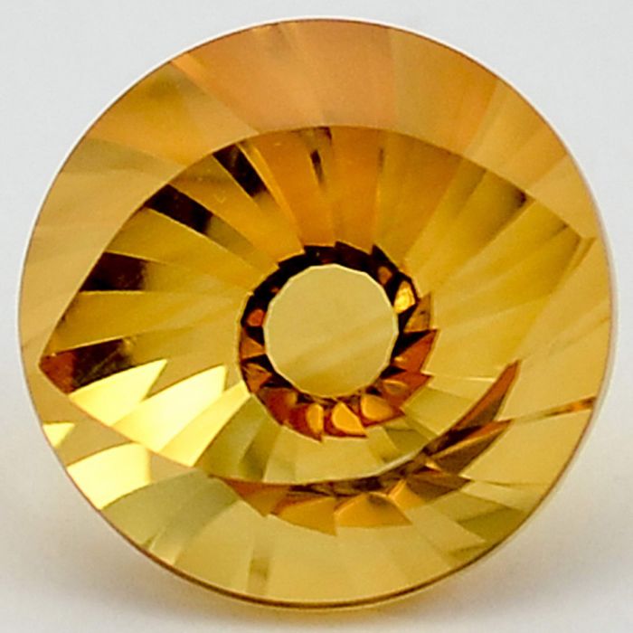 Natural Citrine Round Shape Loose Gemstone DG302CT, 12X12x8 mm