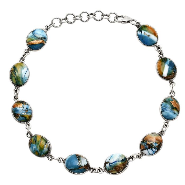 Spiny Oyster Turquoise Bracelet EXB01241 B-1001, 8x10 mm