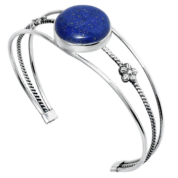 Lapis Lazuli Cuff Bangle Bracelet EXB01492 B-1012, 20x20 mm