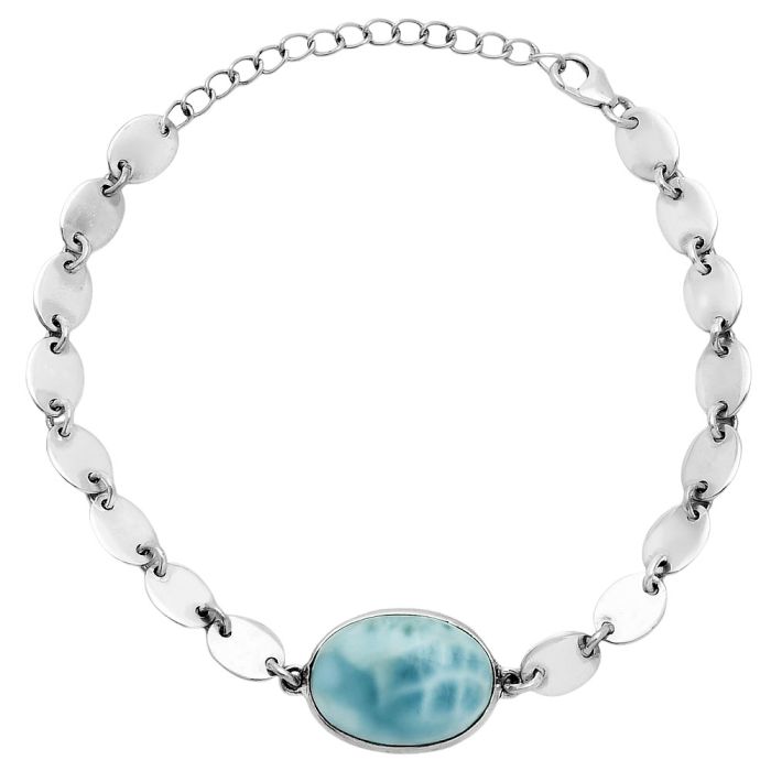 Larimar (Dominican Republic) Bracelet EXB01591 B-1044, 13x18 mm