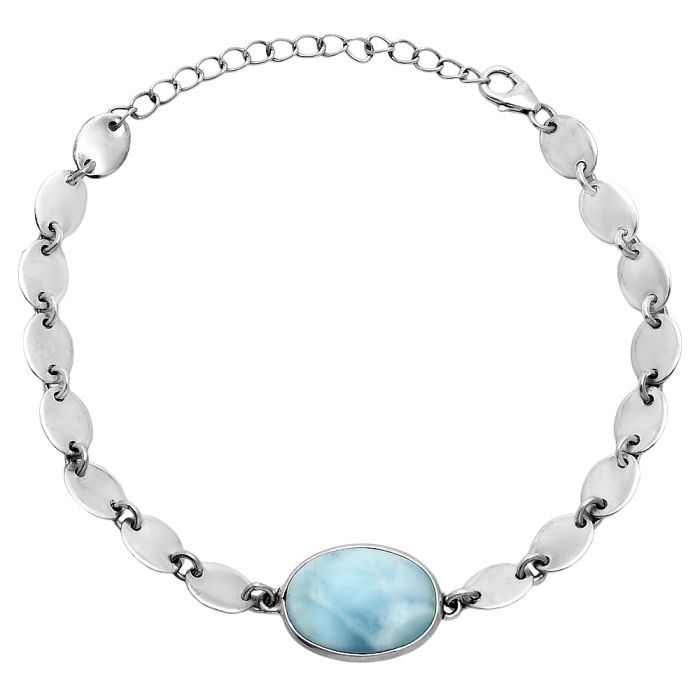 Larimar (Dominican Republic) Bracelet EXB01593 B-1044, 13x17 mm