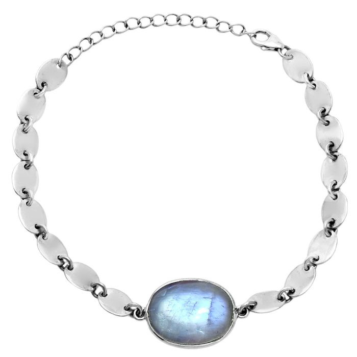 Rainbow Moonstone Bracelet EXB01594 B-1044, 14x18 mm