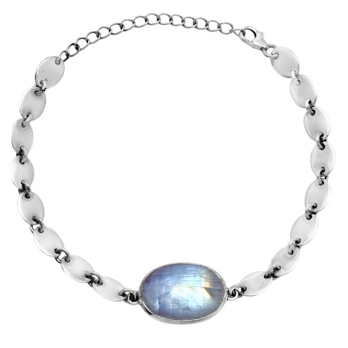 Rainbow Moonstone Bracelet EXB01595 B-1044, 13x18 mm