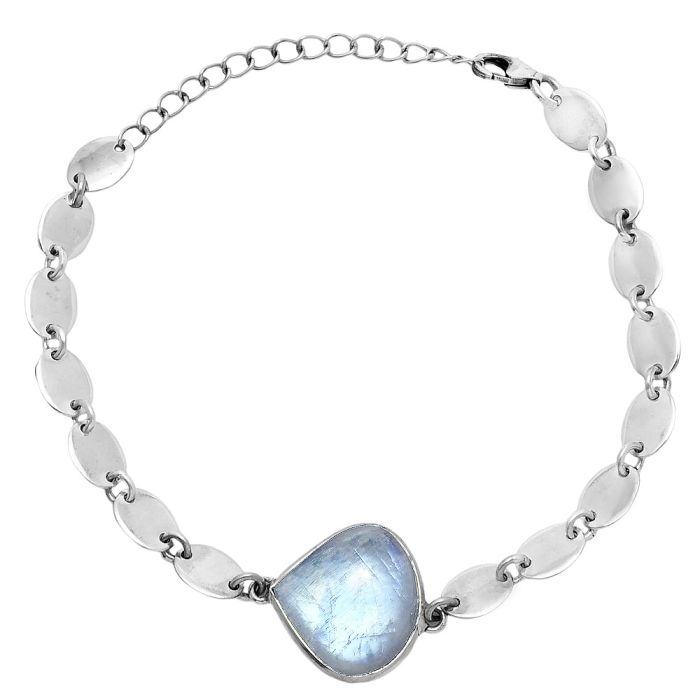 Rainbow Moonstone Bracelet EXB01596 B-1044, 16x17 mm