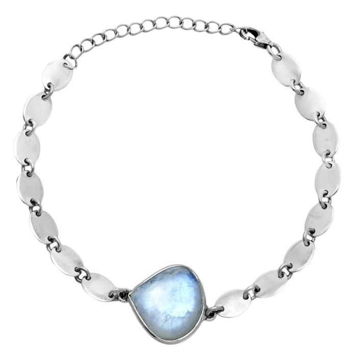 Rainbow Moonstone Bracelet EXB01597 B-1044, 17x17 mm