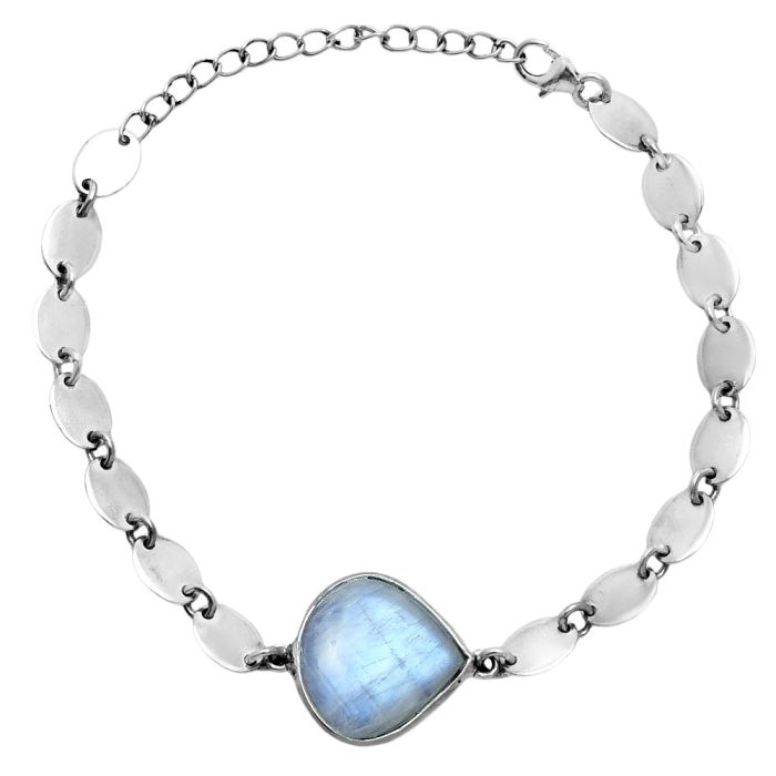 Rainbow Moonstone Bracelet EXB01598 B-1044, 16x17 mm