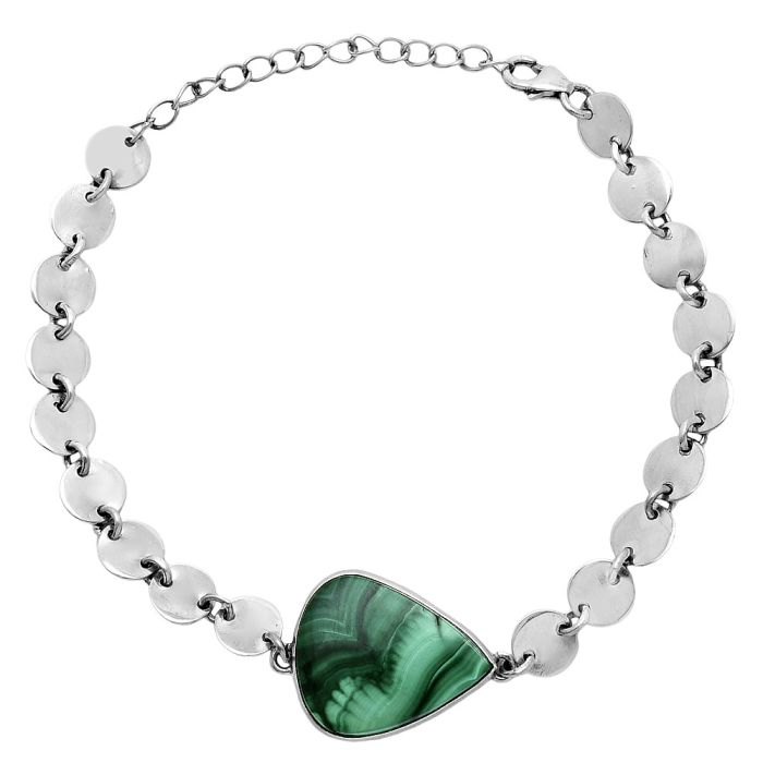 Malachite Eye Bracelet EXB01621 B-1044, 17x20 mm