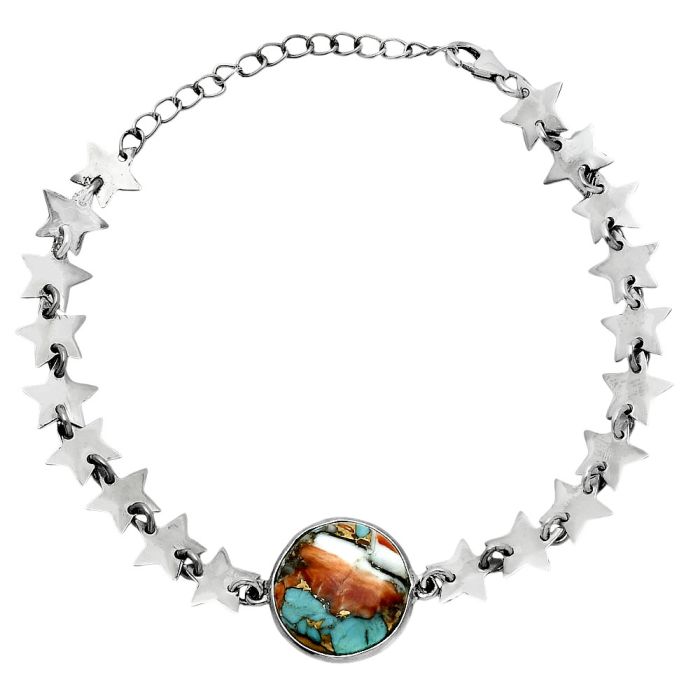 Star - Spiny Oyster Turquoise Bracelet EXB01677 B-1044, 16x16 mm