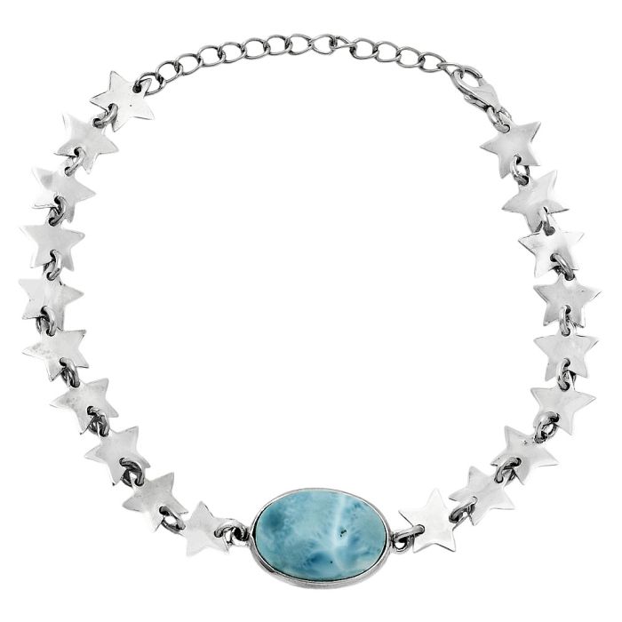 Star - Larimar (Dominican Republic) Bracelet EXB01681 B-1044, 11x16 mm