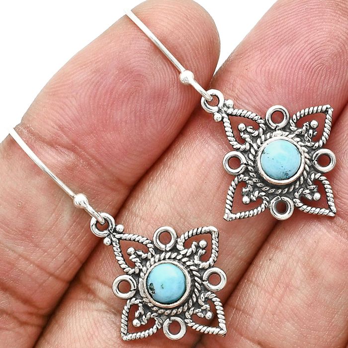 Sleeping Beauty Turquoise Earrings EXE01167 E-1250, 5x5 mm