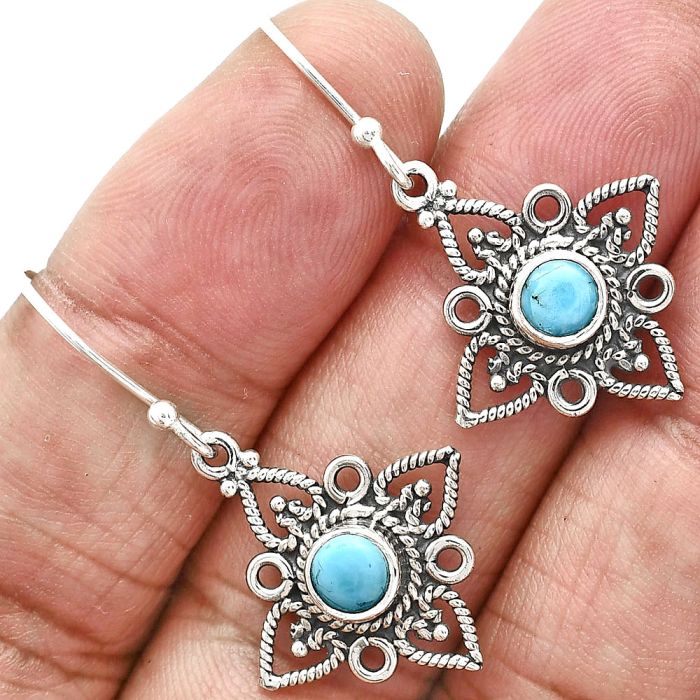 Sleeping Beauty Turquoise Earrings EXE01171 E-1250, 5x5 mm