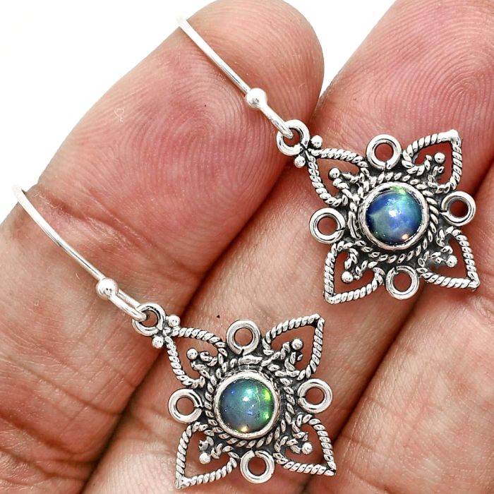 Ethiopian Opal Earrings EXE01238 E-1250, 5x5 mm