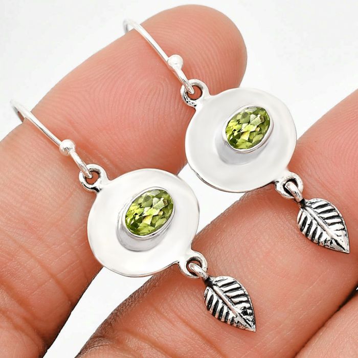 Peridot Earrings EXE01494 E-1230, 4x6 mm