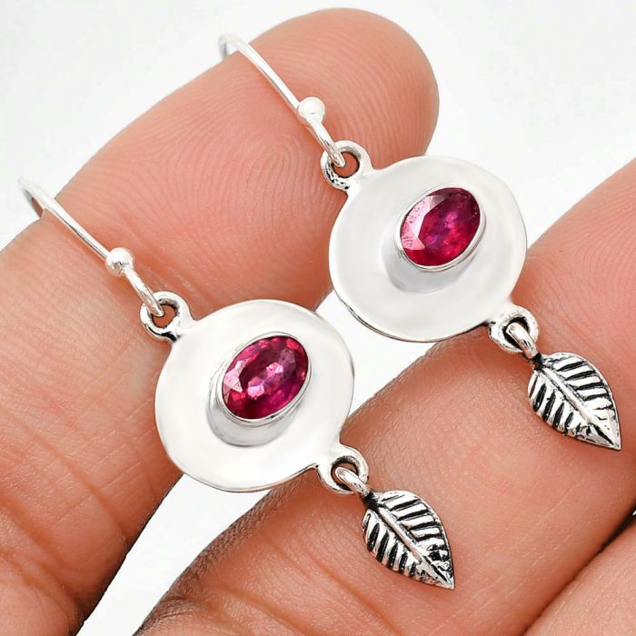 Ruby Glassfield Earrings EXE01606 E-1230, 4x6 mm