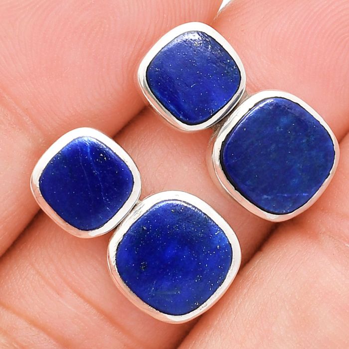 Lapis Lazuli Earrings EXE01945 E-1252, 9x9 mm