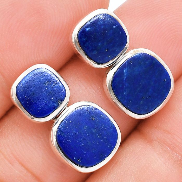 Lapis Lazuli Earrings EXE01946 E-1252, 9x9 mm