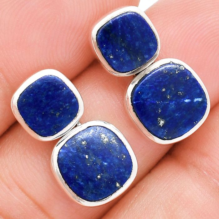 Lapis Lazuli Earrings EXE01947 E-1252, 9x9 mm