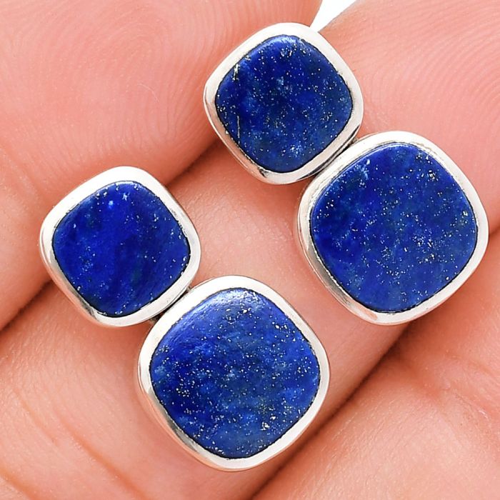 Lapis Lazuli Earrings EXE01949 E-1252, 9x9 mm