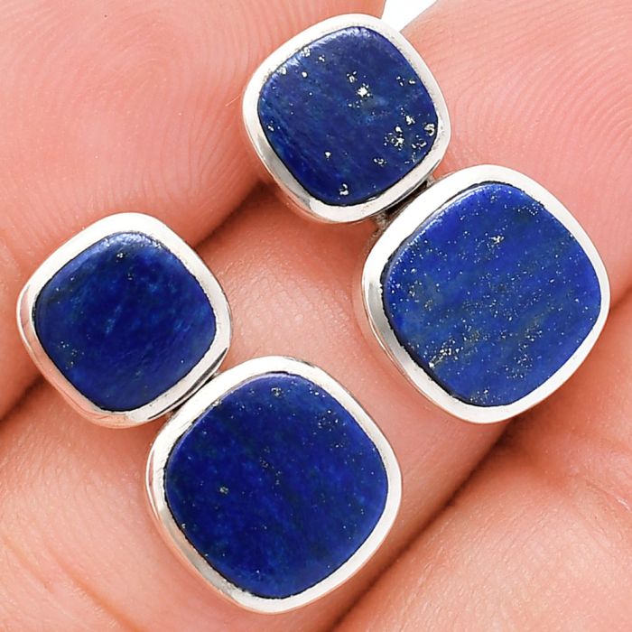 Lapis Lazuli Earrings EXE01950 E-1252, 9x9 mm