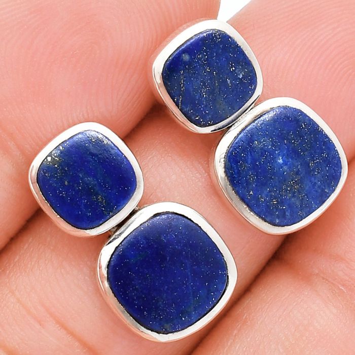 Lapis Lazuli Earrings EXE01951 E-1252, 9x9 mm