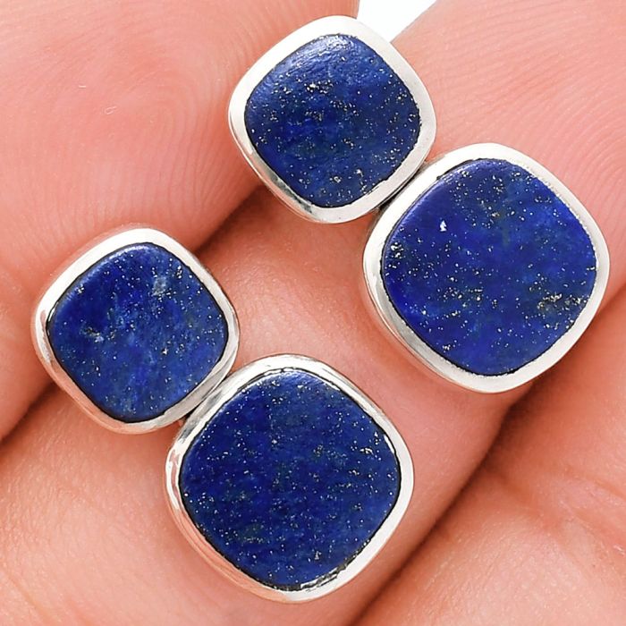 Lapis Lazuli Earrings EXE01952 E-1252, 9x9 mm