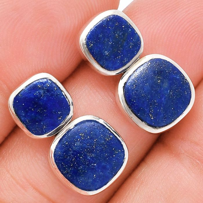 Lapis Lazuli Earrings EXE01956 E-1252, 9x9 mm