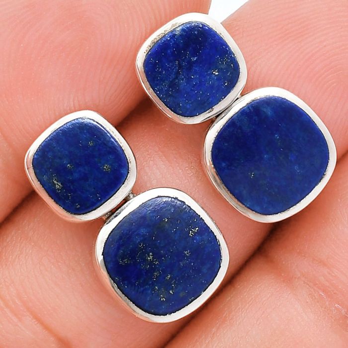 Lapis Lazuli Earrings EXE01959 E-1252, 9x9 mm