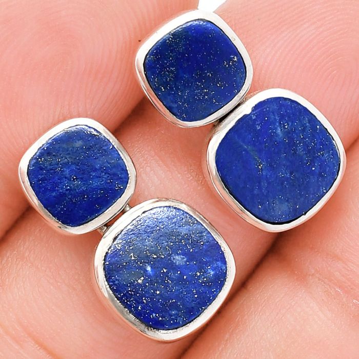 Lapis Lazuli Earrings EXE01961 E-1252, 9x9 mm