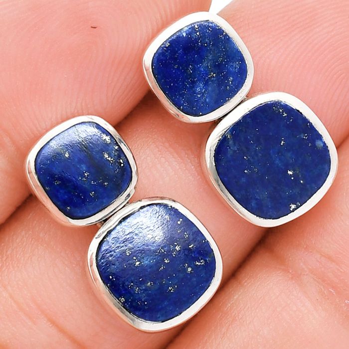 Lapis Lazuli Earrings EXE01963 E-1252, 9x9 mm