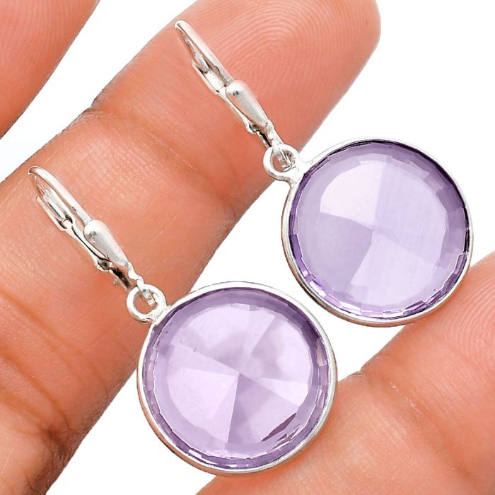 Amethyst Earrings EXE02106 E-1254, 16x16 mm