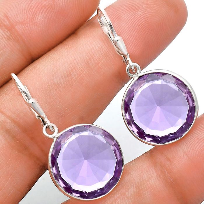 Amethyst Earrings EXE02112 E-1254, 16x16 mm