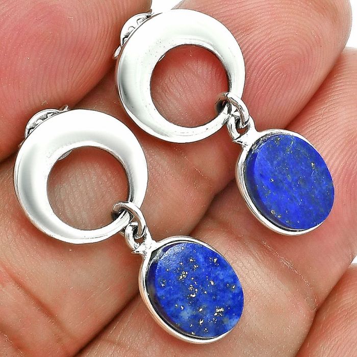 Lapis Lazuli Earrings EXE02649 E-1259, 8x10 mm