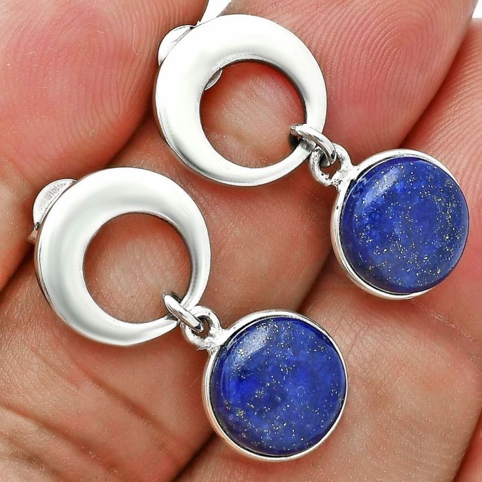 Lapis Lazuli Earrings EXE02657 E-1259, 10x10 mm