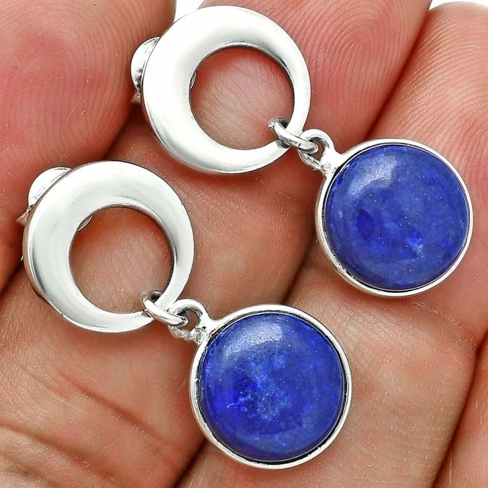 Lapis Lazuli Earrings EXE02661 E-1259, 11x11 mm