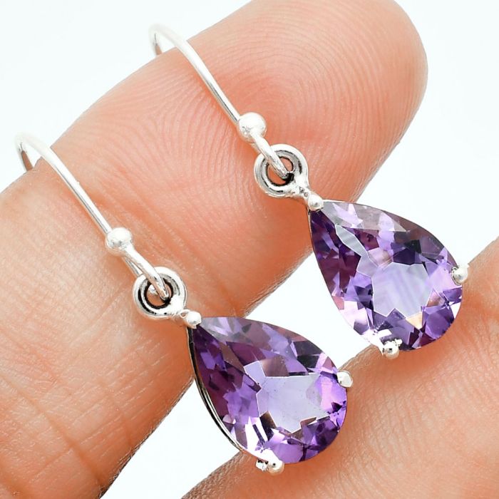 Amethyst Earrings EXE02832 E-1021, 8x12 mm