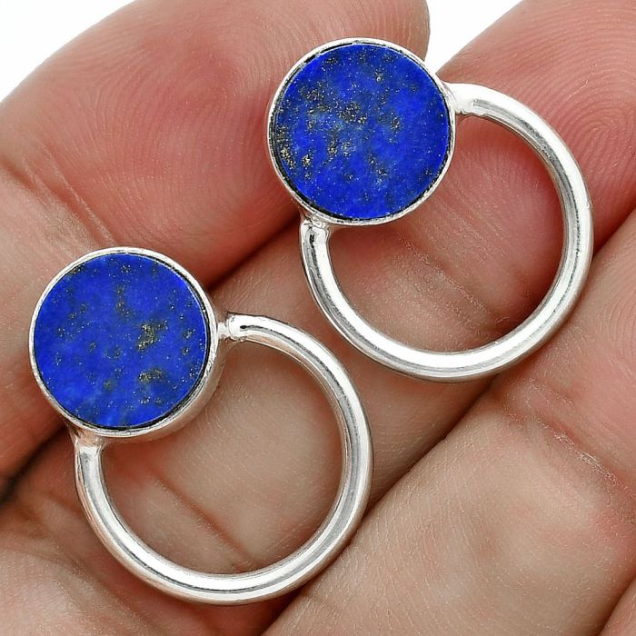 Lapis Lazuli Earrings EXE02891 T-1013, 10x10 mm