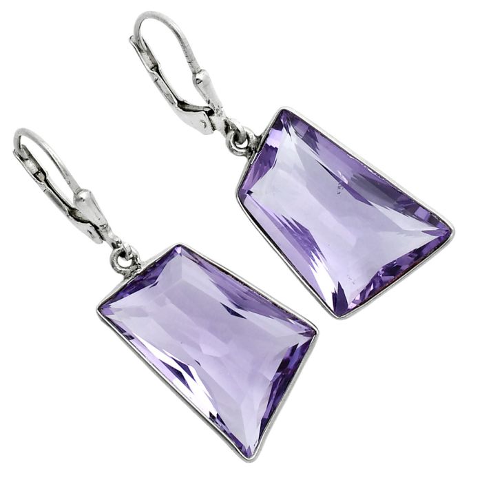 Amethyst Earrings EXE02939 E-1254, 14x21 mm