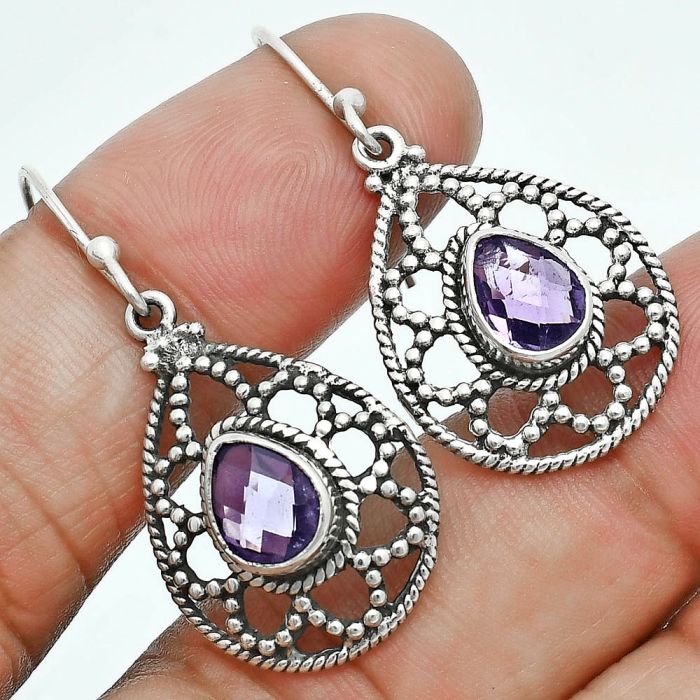 Amethyst Earrings EXE02943 E-1251, 6x8 mm